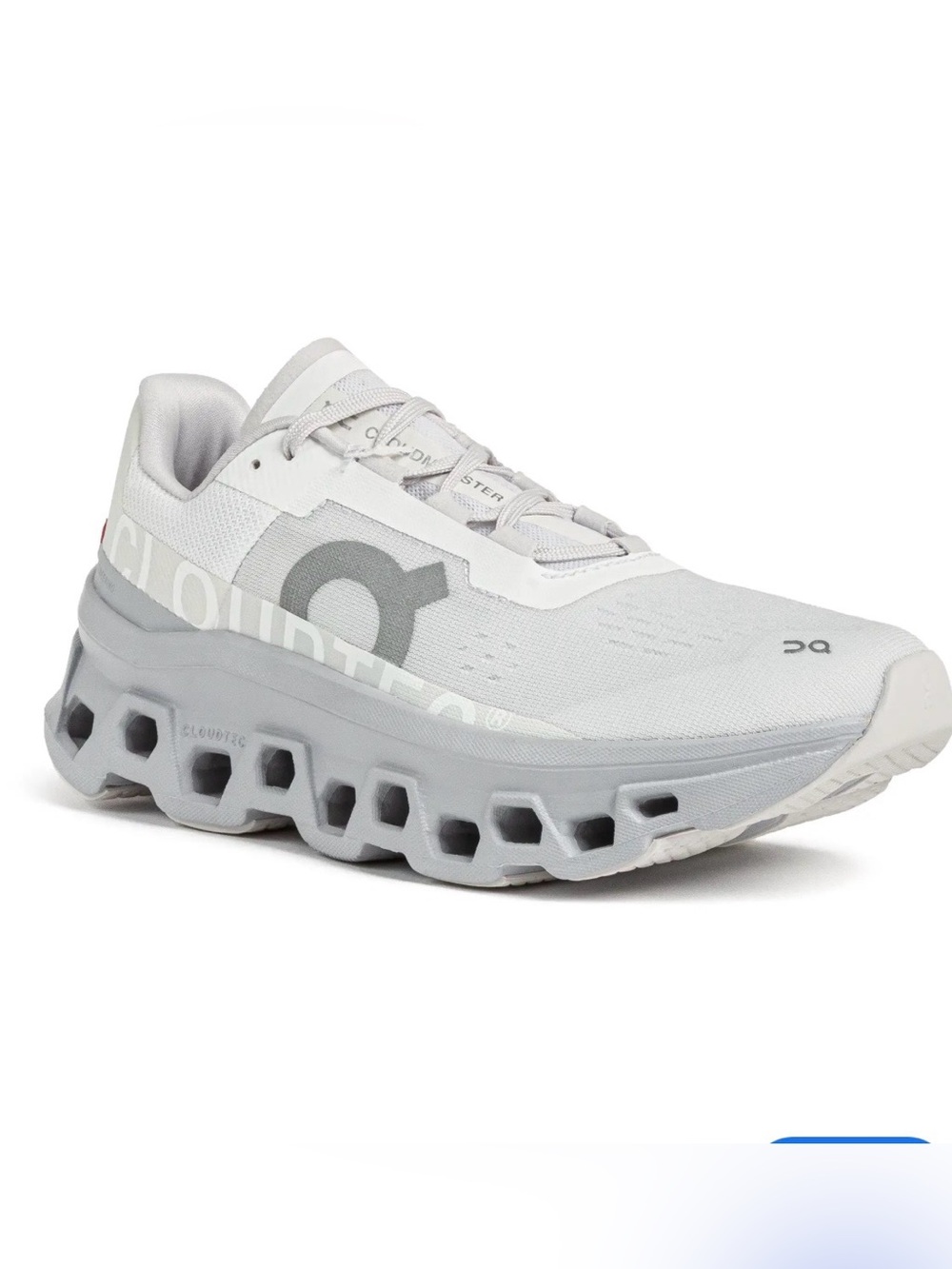 On Running Cloudmonster Shoes Womens Size 6.5 White glacier Running